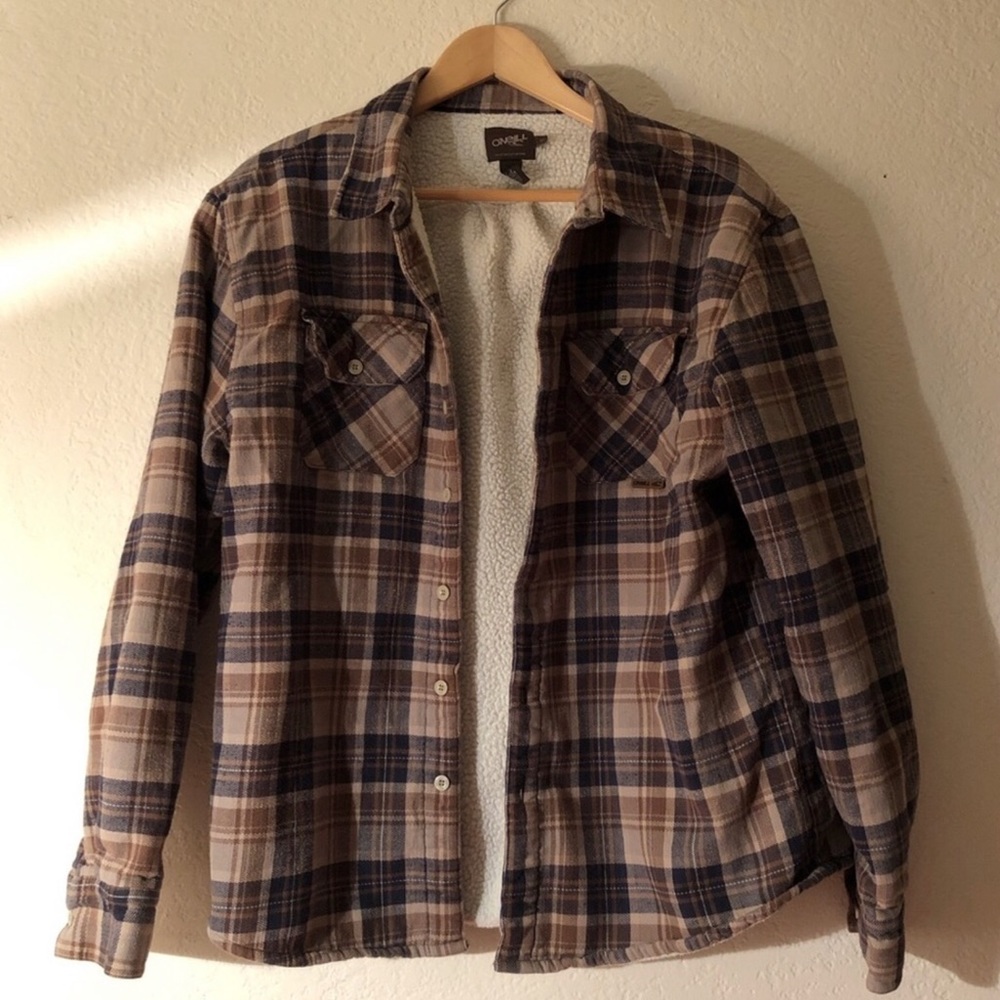 Men’s O’Neil Sherpa lined plaid button up